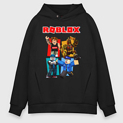 Толстовка оверсайз мужская ROBLOX, цвет: черный