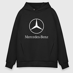 Толстовка оверсайз мужская MERCEDES, цвет: черный