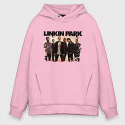 Толстовка оверсайз мужская LINKIN PARK, цвет: светло-розовый