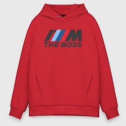 Толстовка оверсайз мужская BMW THE BOSS, цвет: красный