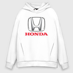 Толстовка оверсайз мужская HONDA, цвет: белый