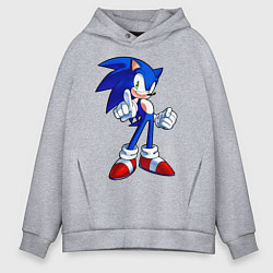Толстовка оверсайз мужская SONIC, цвет: меланж