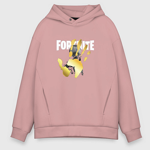 Мужское худи оверсайз Fortnite / Пыльно-розовый – фото 1