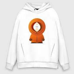 Толстовка оверсайз мужская ЮЖНЫЙ ПАРК, цвет: белый