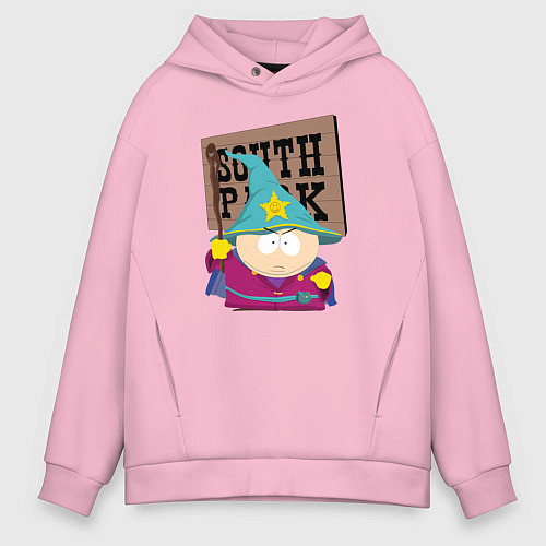 Мужское худи оверсайз ЮЖНЫЙ ПАРК / Светло-розовый – фото 1