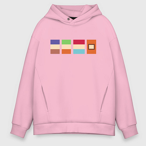 Мужское худи оверсайз ЮЖНЫЙ ПАРК / Светло-розовый – фото 1