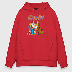 Толстовка оверсайз мужская Scooby-Doo, цвет: красный
