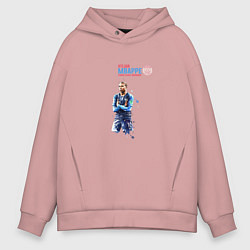 Толстовка оверсайз мужская Мбаппе, цвет: пыльно-розовый