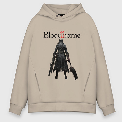 Мужское худи оверсайз Bloodborne / Миндальный – фото 1