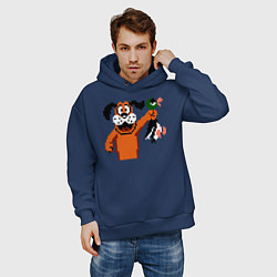 Толстовка оверсайз мужская Duck Hunt, цвет: тёмно-синий — фото 2