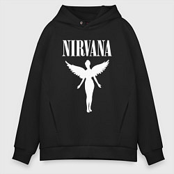 Толстовка оверсайз мужская NIRVANA, цвет: черный