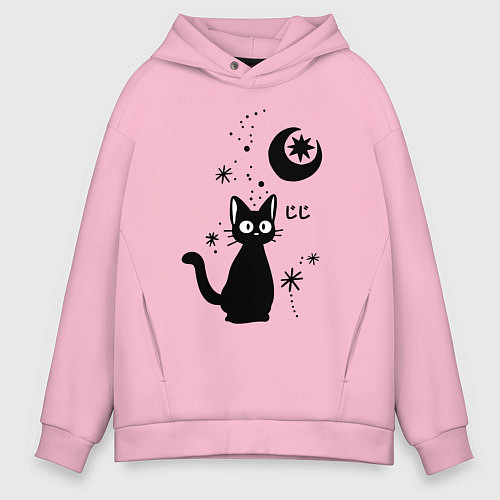 Мужское худи оверсайз Jiji Cat / Светло-розовый – фото 1