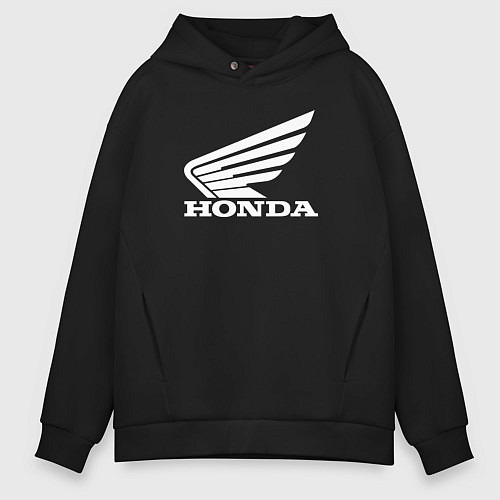 Мужское худи оверсайз HONDA / Черный – фото 1