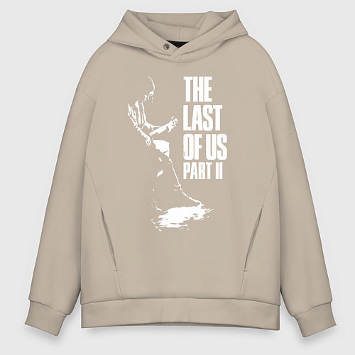 Мужское худи оверсайз Элли с гитарой / Миндальный – фото 1