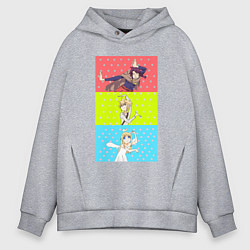 Толстовка оверсайз мужская Межвидовые рецензенты, цвет: меланж