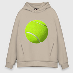 Толстовка оверсайз мужская Теннис, цвет: миндальный