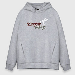 Толстовка оверсайз мужская Linkin Park 2021, цвет: меланж