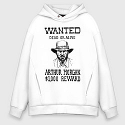 Толстовка оверсайз мужская RED DEAD REDEMPTION, цвет: белый