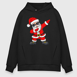 Толстовка оверсайз мужская Dabing Santa, цвет: черный