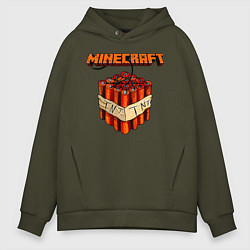 Толстовка оверсайз мужская Minecraft, цвет: хаки