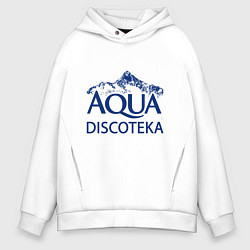 Толстовка оверсайз мужская AQUADISCOTEKA, цвет: белый