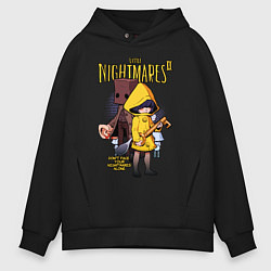 Толстовка оверсайз мужская LITTLE NIGHTMARES 2, цвет: черный