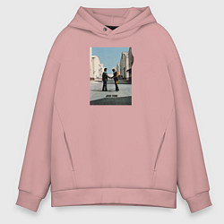 Толстовка оверсайз мужская Pink Floyd, цвет: пыльно-розовый
