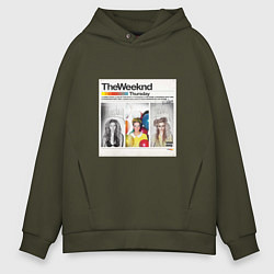 Толстовка оверсайз мужская Thursday The Weeknd, цвет: хаки
