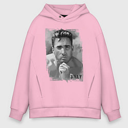 Толстовка оверсайз мужская Гачи Билли Херрингтон арт, цвет: светло-розовый