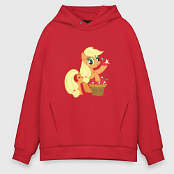 Толстовка оверсайз мужская Applejack, цвет: красный