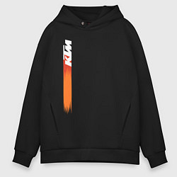 Толстовка оверсайз мужская KTM КТМ Z, цвет: черный