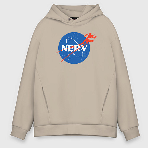 Мужское худи оверсайз Nerv / Миндальный – фото 1