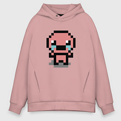 Толстовка оверсайз мужская Pixel isaac, цвет: пыльно-розовый