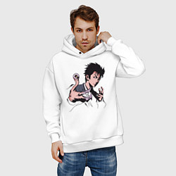 Толстовка оверсайз мужская Идзуми, цвет: белый — фото 2