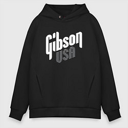 Толстовка оверсайз мужская GIBSON USA, цвет: черный