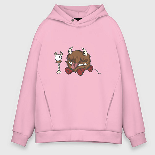Мужское худи оверсайз Честер dont starve / Светло-розовый – фото 1