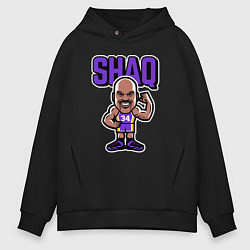 Толстовка оверсайз мужская Shaq, цвет: черный