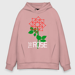 Толстовка оверсайз мужская THE ROSE, цвет: пыльно-розовый