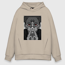 Толстовка оверсайз мужская JUJUTSU KAISEN ИТАДОРИ, цвет: миндальный