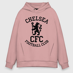 Толстовка оверсайз мужская Chelsea CFC, цвет: пыльно-розовый