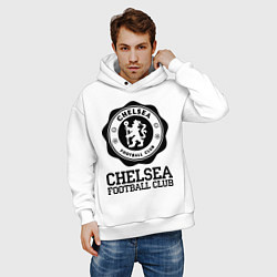 Толстовка оверсайз мужская Chelsea FC: Emblem, цвет: белый — фото 2