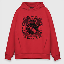 Толстовка оверсайз мужская Real Madrid MFC, цвет: красный