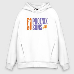 Толстовка оверсайз мужская NBA - Suns, цвет: белый