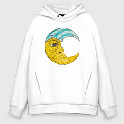 Толстовка оверсайз мужская Old Moon, цвет: белый