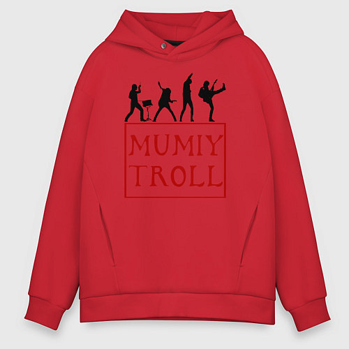 Мужское худи оверсайз Mumiy Troll Мумий Тролль / Красный – фото 1