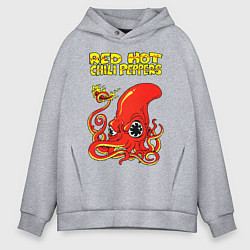 Толстовка оверсайз мужская RED HOT CHILI PEPPERS, цвет: меланж