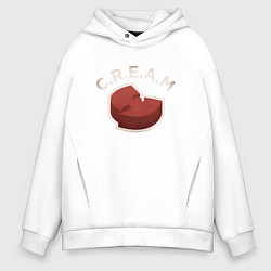 Толстовка оверсайз мужская CREAM - Wu-Tang, цвет: белый