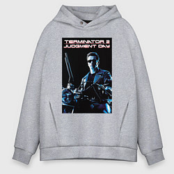 Толстовка оверсайз мужская Арнольд Шварценеггер, цвет: меланж