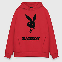 Толстовка оверсайз мужская BAD BOY PLAYBOY, цвет: красный