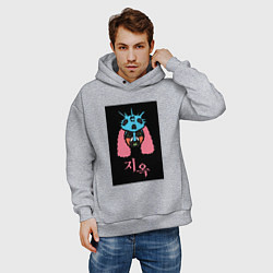 Толстовка оверсайз мужская Hellbound 2022, цвет: меланж — фото 2